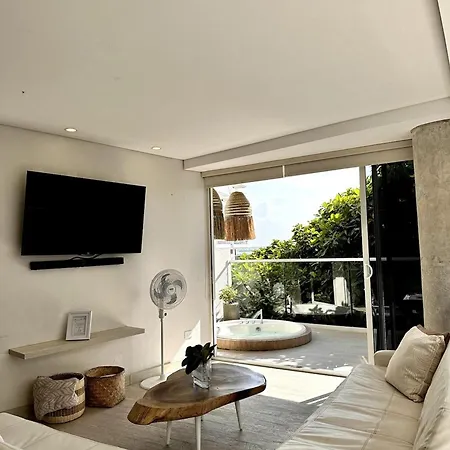 Mq601 Relajante Y Natural Jacuzzi Privado Apartamento *